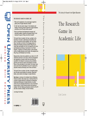cover image of The Research Game in Academic Life